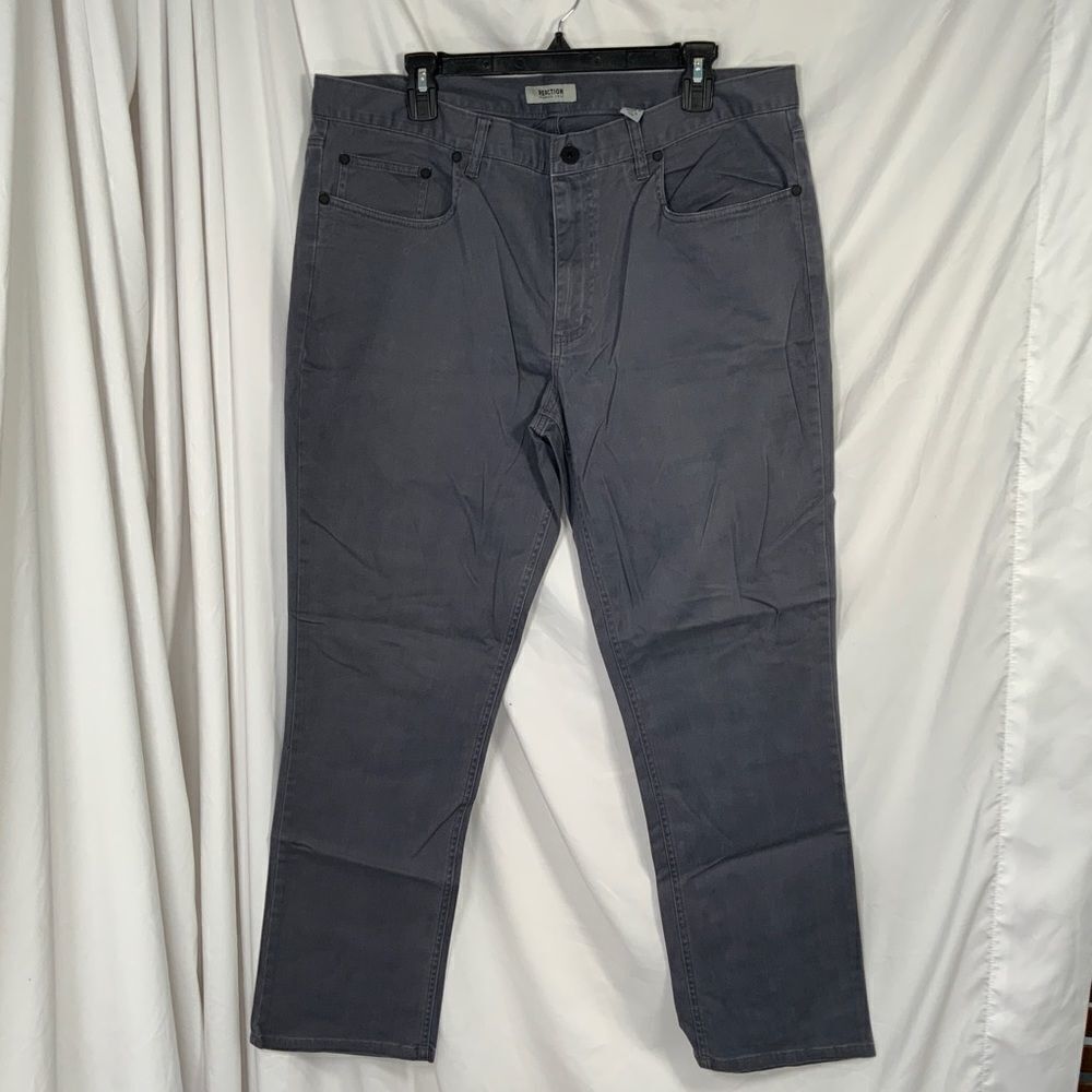 Reaction Kenneth Cole Mens Straight Fit Pants 36X30 (E13)